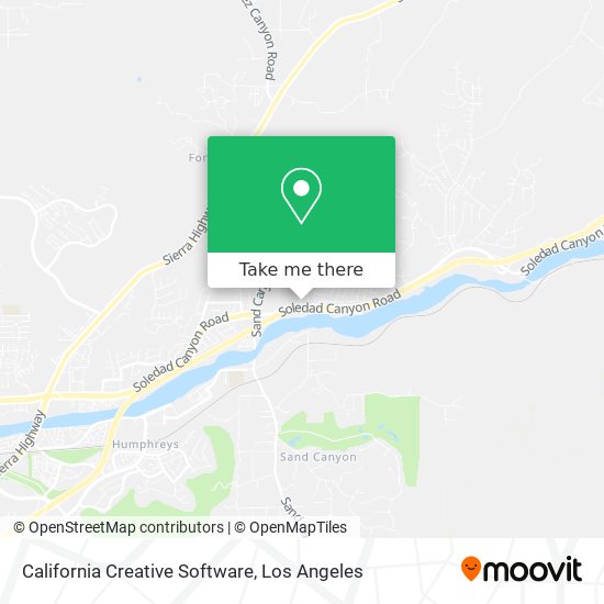 California Creative Software map