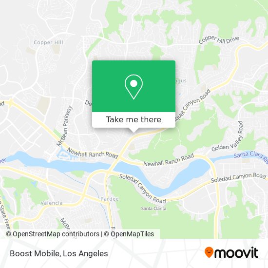 Mapa de Boost Mobile