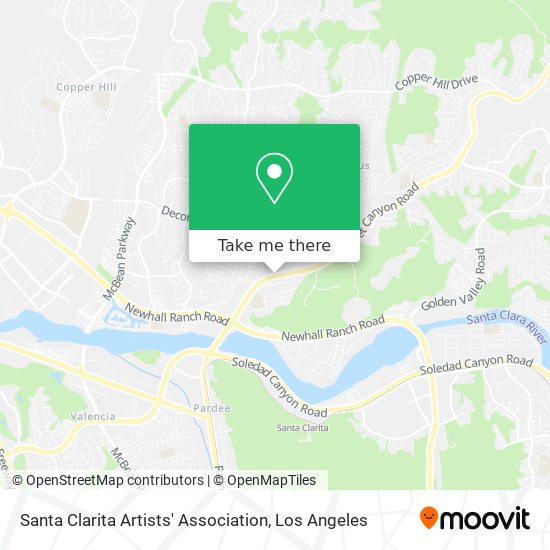 Santa Clarita Artists' Association map