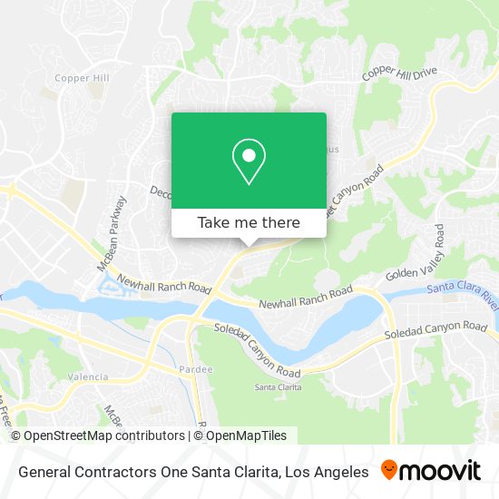 Mapa de General Contractors One Santa Clarita