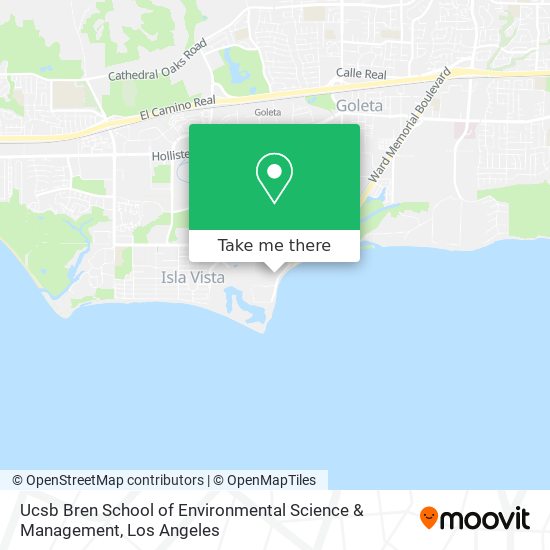 Mapa de Ucsb Bren School of Environmental Science & Management