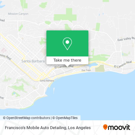 Francisco's Mobile Auto Detailing map
