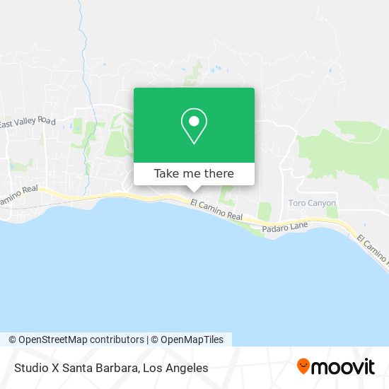 Mapa de Studio X Santa Barbara