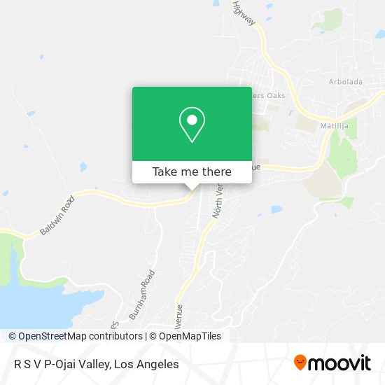 Mapa de R S V P-Ojai Valley