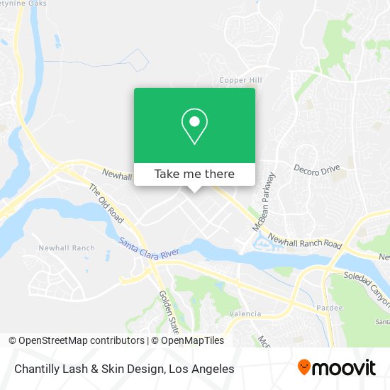 Mapa de Chantilly Lash & Skin Design