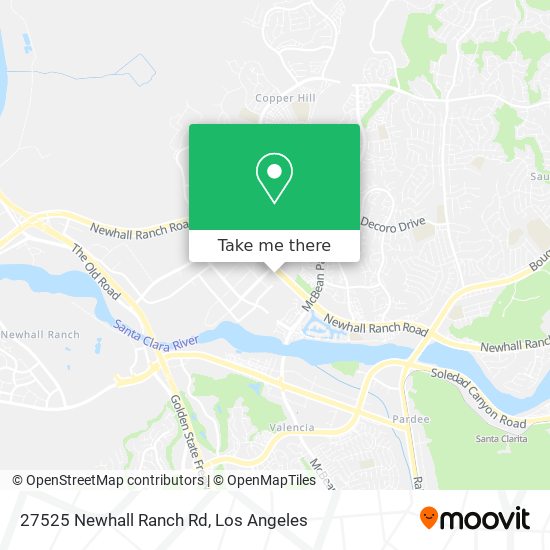 Mapa de 27525 Newhall Ranch Rd