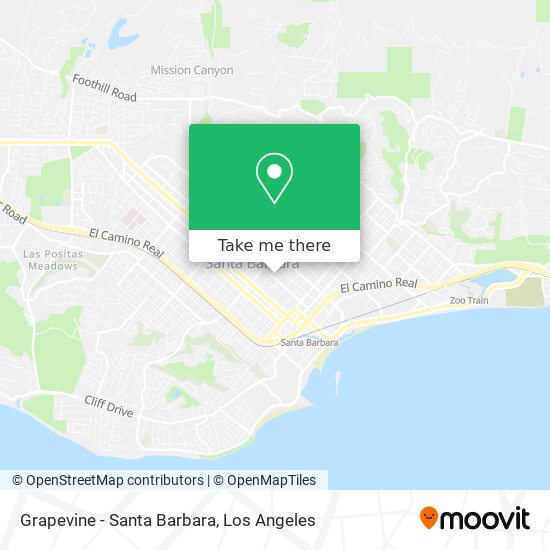 Grapevine - Santa Barbara map