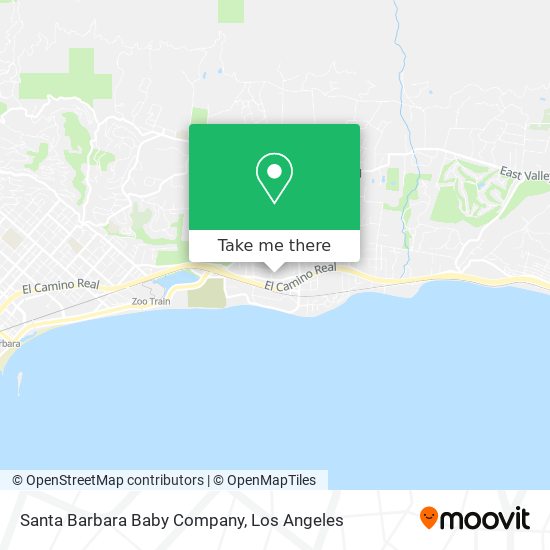 Mapa de Santa Barbara Baby Company
