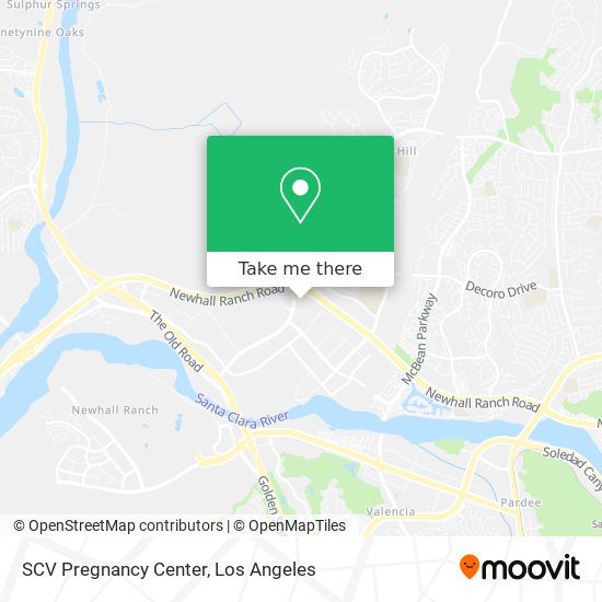 SCV Pregnancy Center map