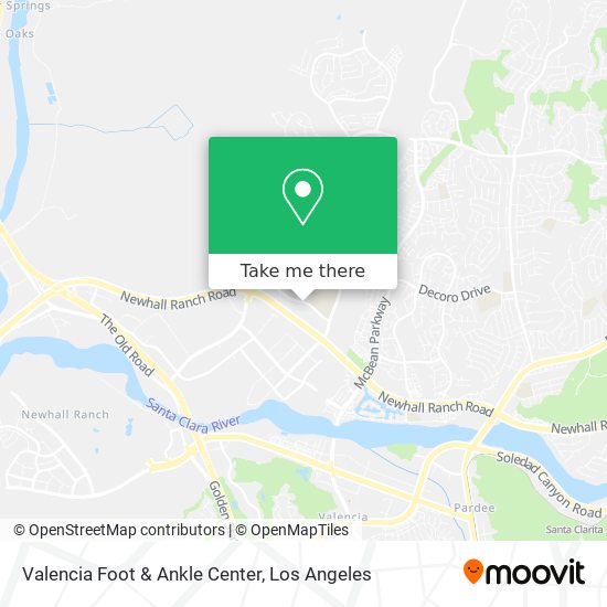 Valencia Foot & Ankle Center map