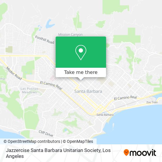 Jazzercise Santa Barbara Unitarian Society map