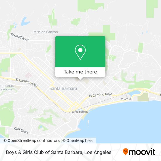 Mapa de Boys & Girls Club of Santa Barbara