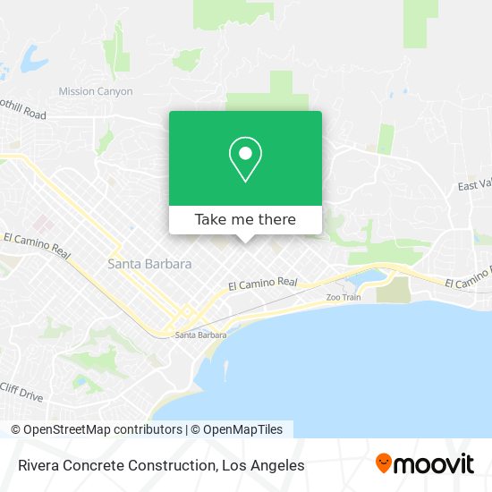 Rivera Concrete Construction map