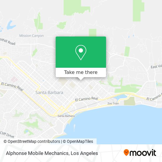 Mapa de Alphonse Mobile Mechanics