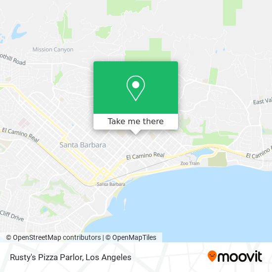 Mapa de Rusty's Pizza Parlor