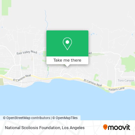 National Scoliosis Foundation map