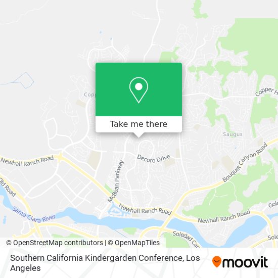 Mapa de Southern California Kindergarden Conference