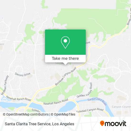 Santa Clarita Tree Service map