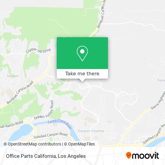 Mapa de Office Parts California