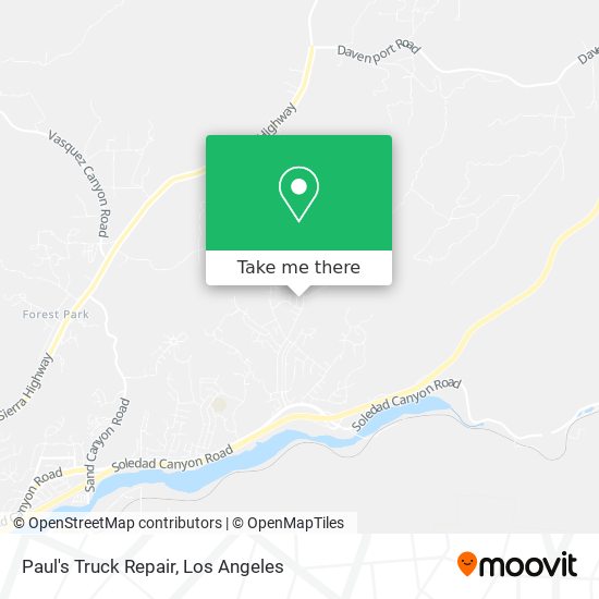 Paul's Truck Repair map