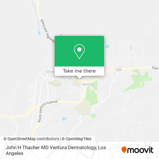 John H Thacher MD Ventura Dermatology map