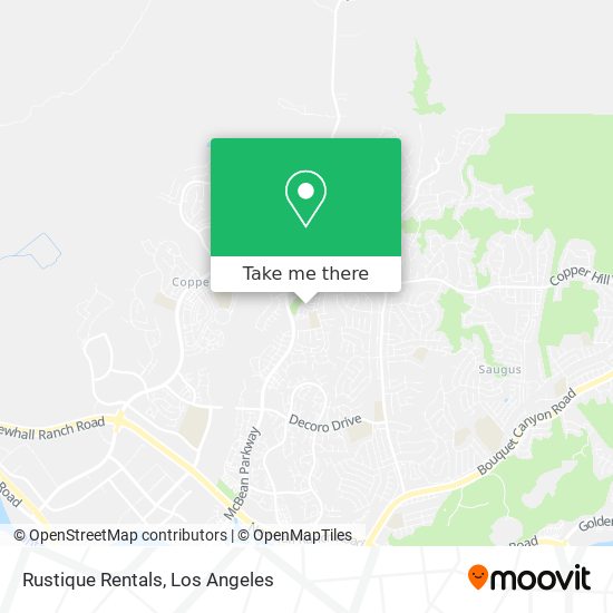 Rustique Rentals map