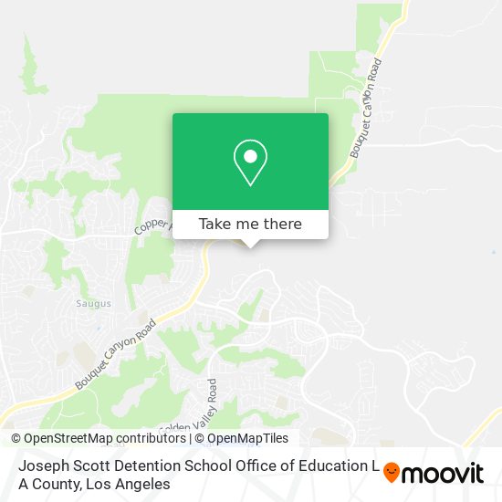 Mapa de Joseph Scott Detention School Office of Education L A County