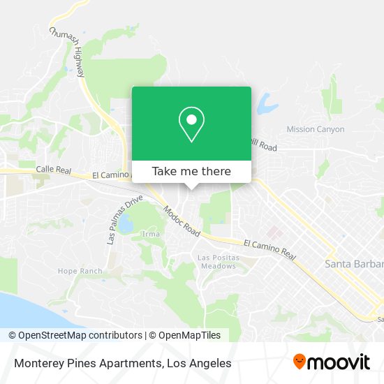 Monterey Pines Apartments map