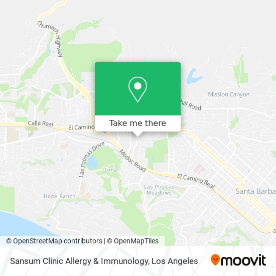 Mapa de Sansum Clinic Allergy & Immunology