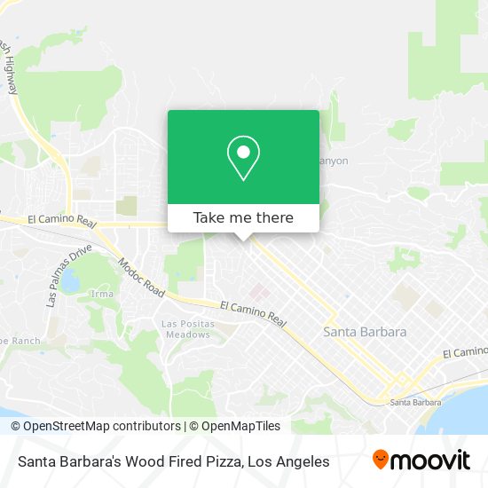 Santa Barbara's Wood Fired Pizza map