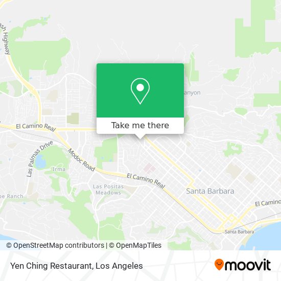 Mapa de Yen Ching Restaurant