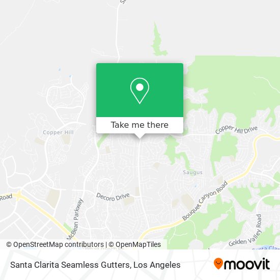 Santa Clarita Seamless Gutters map