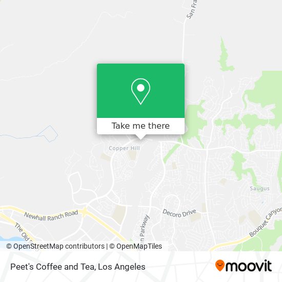 Peet's Coffee and Tea map