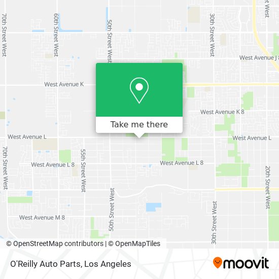 O'Reilly Auto Parts map