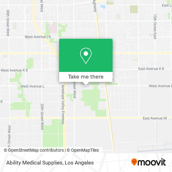 Mapa de Ability Medical Supplies