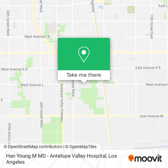 Mapa de Han Young M MD - Antelope Valley Hospital