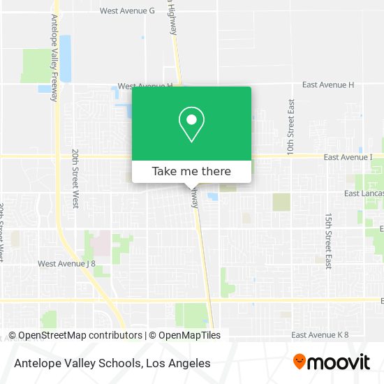 Antelope Valley Schools map