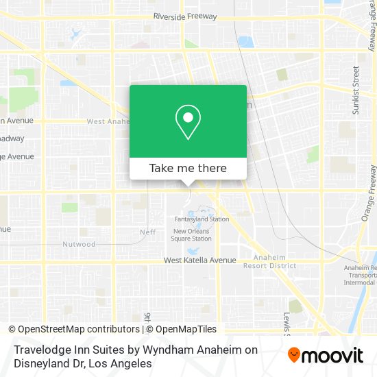 Travelodge Inn Suites by Wyndham Anaheim on Disneyland Dr map
