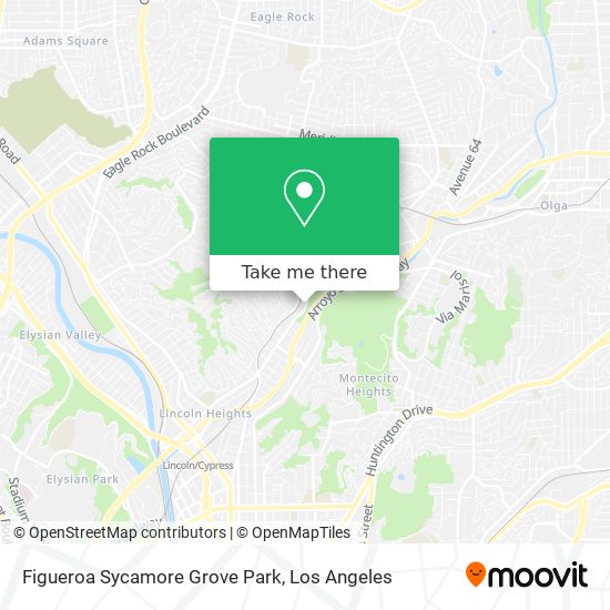 Figueroa Sycamore Grove Park map