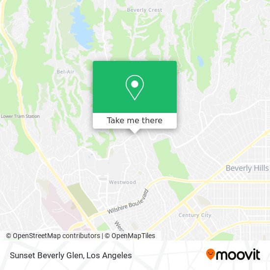Mapa de Sunset Beverly Glen