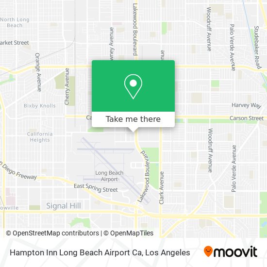 Mapa de Hampton Inn Long Beach Airport Ca