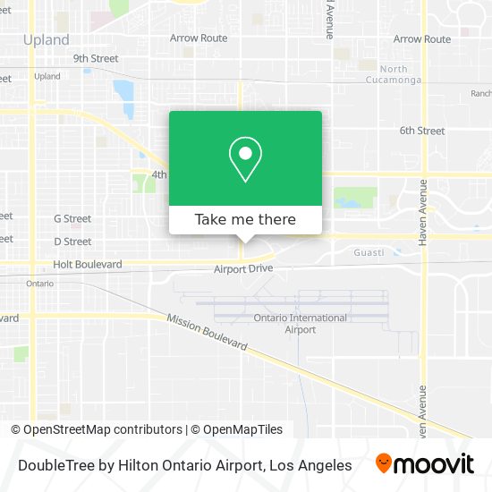 Mapa de DoubleTree by Hilton Ontario Airport