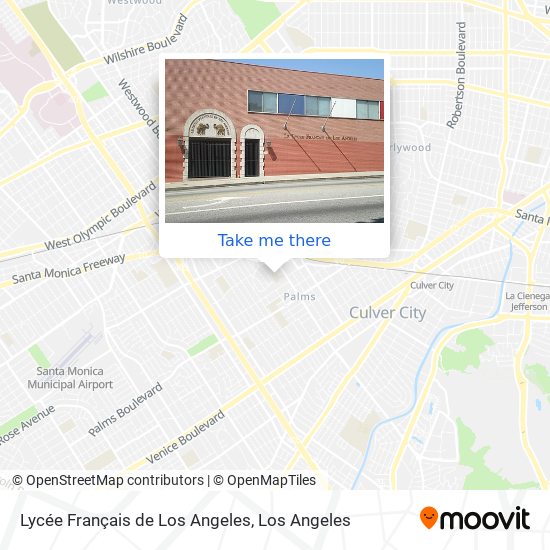 Mapa de Lycée Français de Los Angeles