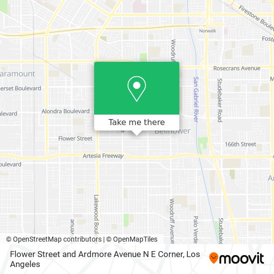 Flower Street and Ardmore Avenue N E Corner map