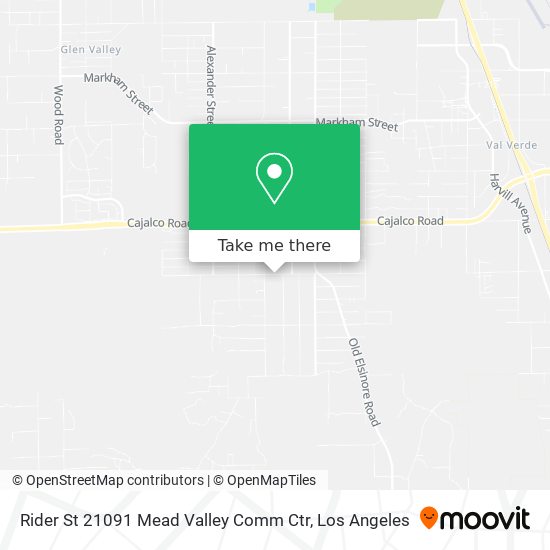 Rider St 21091 Mead Valley Comm Ctr map