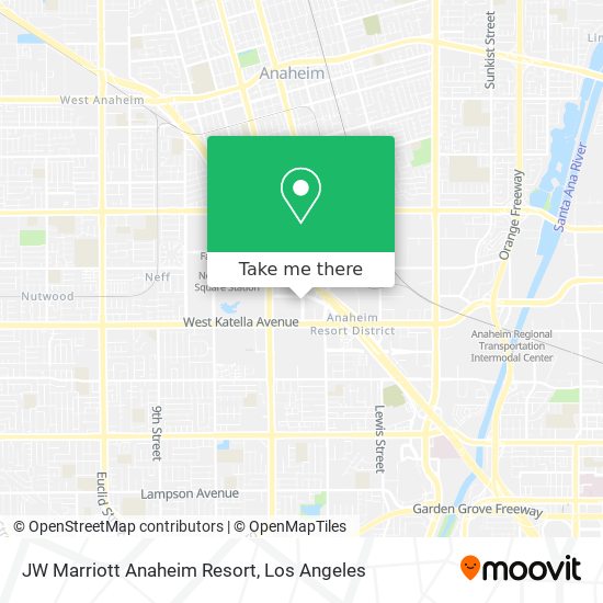 Mapa de JW Marriott Anaheim Resort