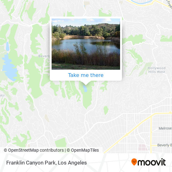 Franklin Canyon Park map