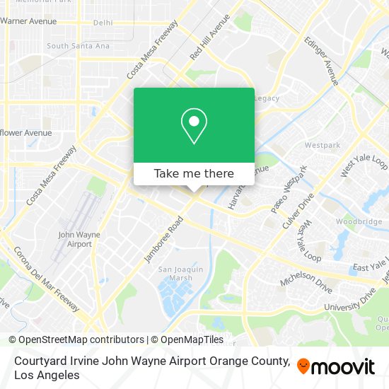 Mapa de Courtyard Irvine John Wayne Airport Orange County