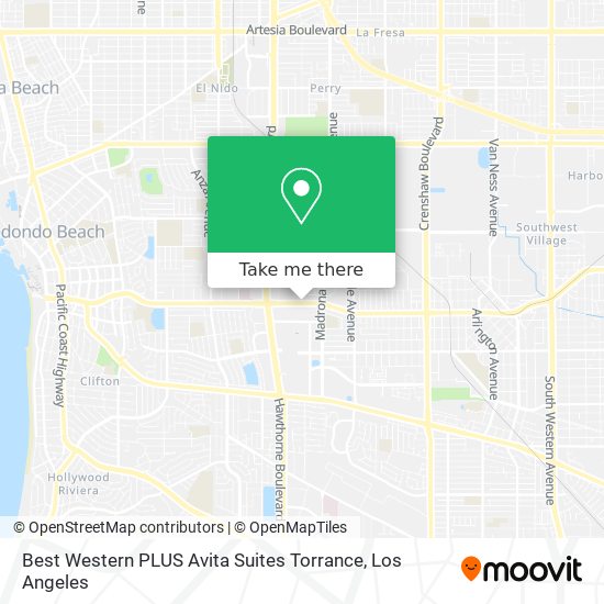 Best Western PLUS Avita Suites Torrance map