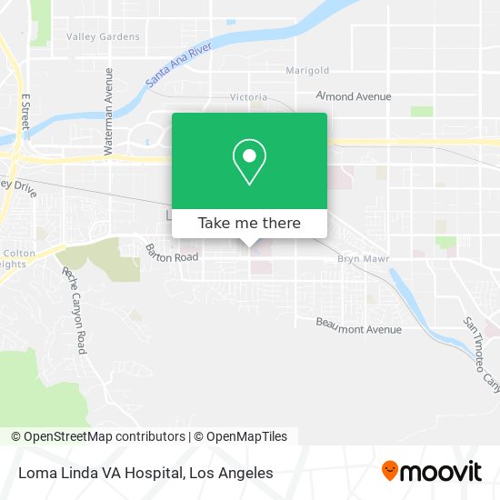Loma Linda VA Hospital map